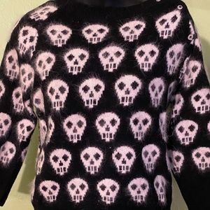 Skull Wool/Angora Goth Sweater